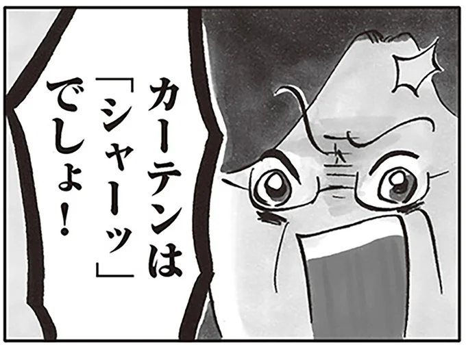 カーテンは「シャーッ」でしょ!
