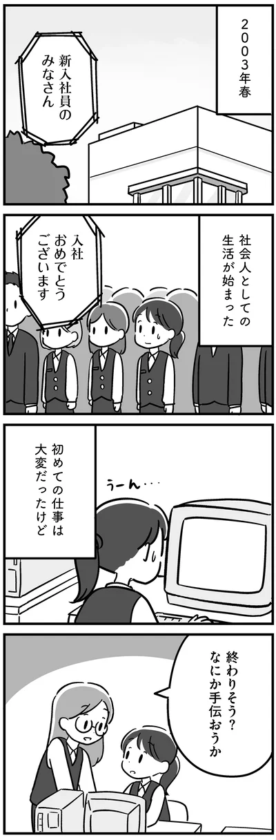 社会人としての生活が始まった