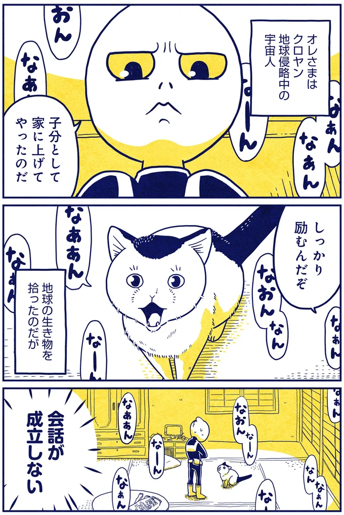 『宇宙人、猫と住む』より