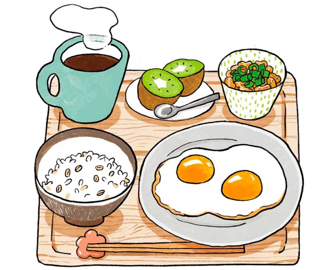 朝はきちんと食べて、元気に一日をスタートさせましょう