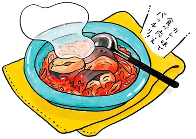 サバのトマトカレー煮