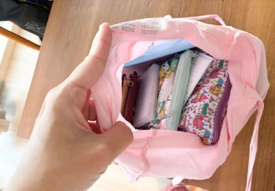 かばんの中身、見直してみたら…ダイソーのポーチが優秀だった！！