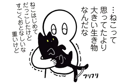 …ねこって思ってたより大きい生き物なんだな