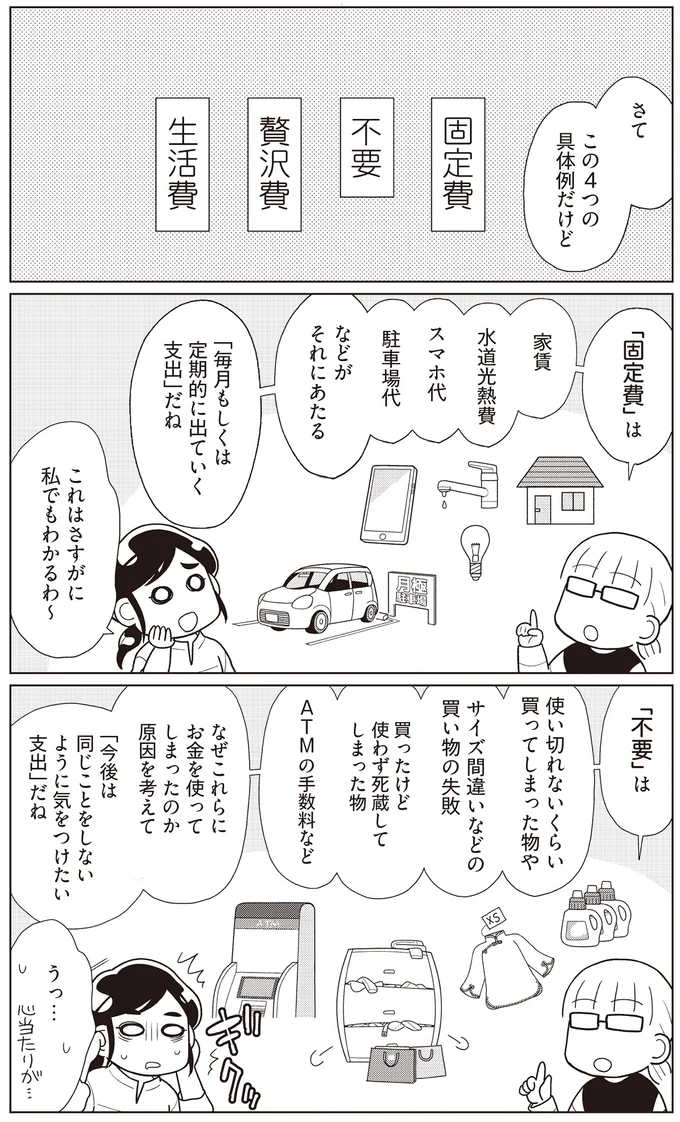 『物事を「いる・いらない」に分けただけで、貯金ゼロから「貯められる人」になりました』より