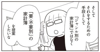 「要・不要別」の家計簿