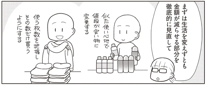 生活を変えずとも金額が減らせる部分は?