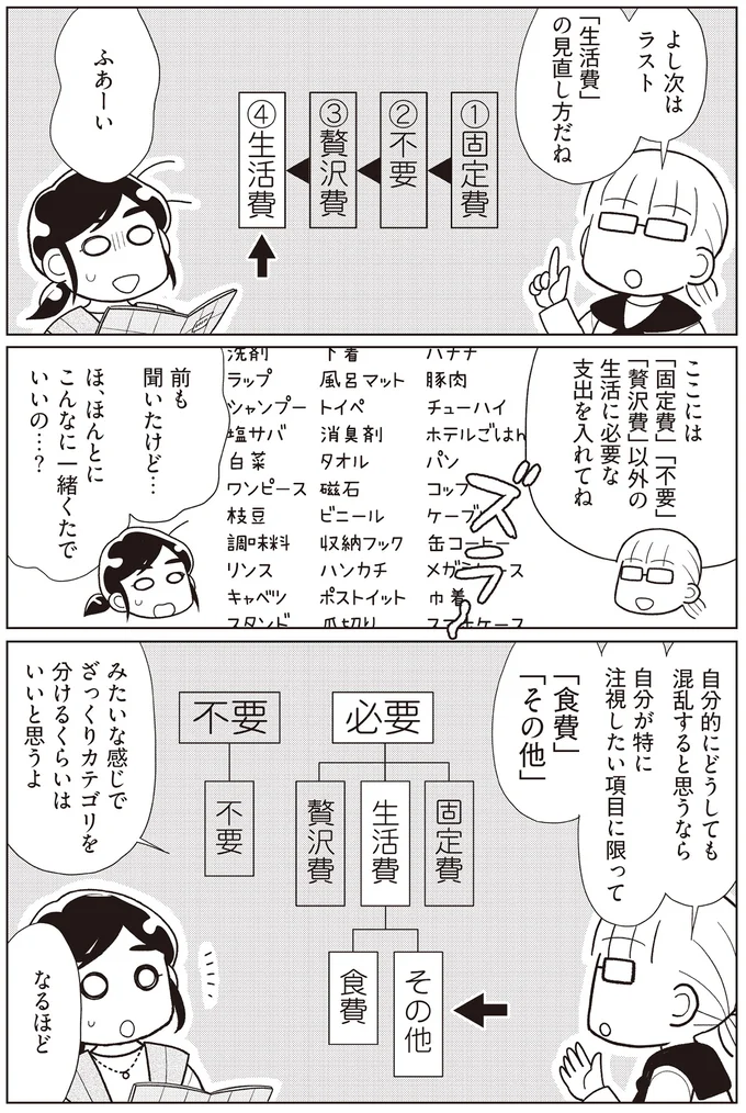 ざっくりカテゴリを分けて