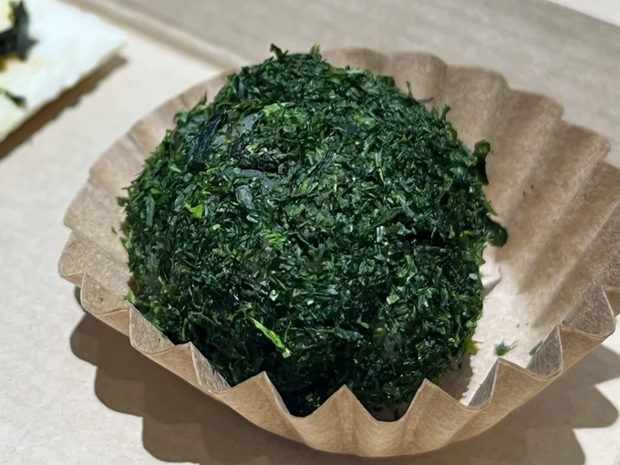 青のりのぼたもち