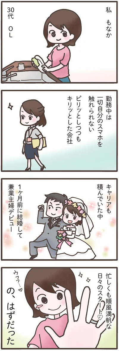 1ヶ月前に結婚して兼業主婦デビュー