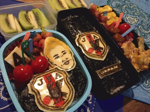 大好きなサッカー選手弁当が超本格的【キャラ弁】