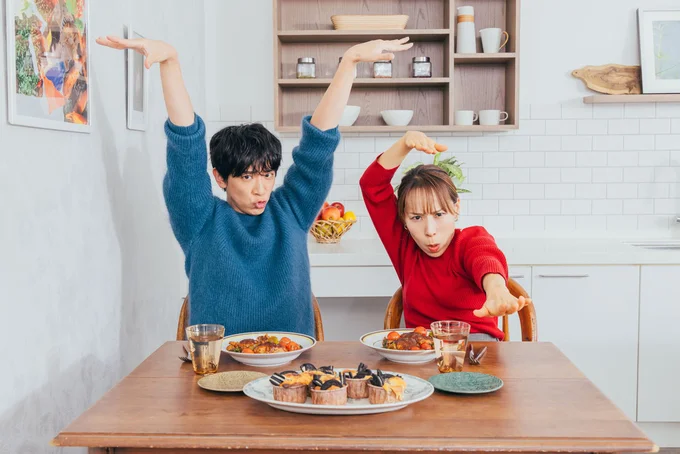 実食編でも“戦い”を忘れない2人。その理由は「クッキーマフィン」編でどうぞ
