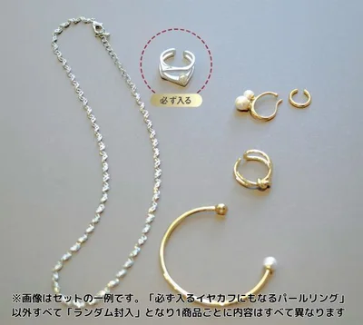 【5点セット】オトナのアクセサリー福袋　シルバーB 内容一例（内容はすべてランダムとなります）