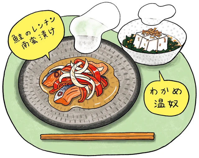 サバ缶オンリーじゃない！ 鮭を使った神やせメニュー「鮭のレンチン南蛮漬け」
