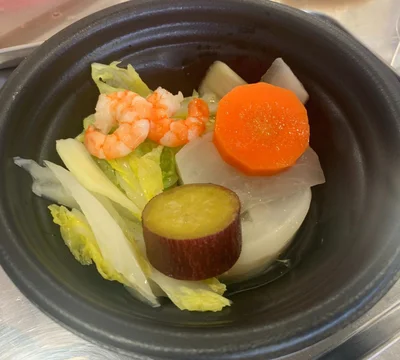おだしをかけていただきます