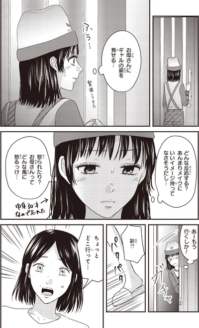 ギャルの姿を見せる…
