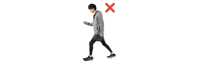 目線が下がっている