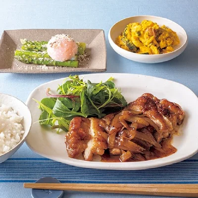 フライパン1つでわずか10分！ 忙しいときの「ガリバタチキン定食」