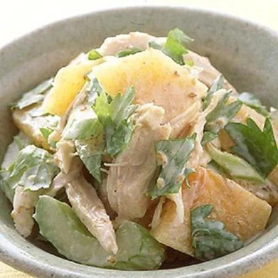 料理に果物は絶対ナシ！の頑固者を改心させた「ささみと柿のごまマヨネーズあえ」
