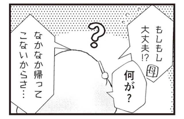 犬の散歩に行っただけなのに。母が心配して電話をかけてきた理由