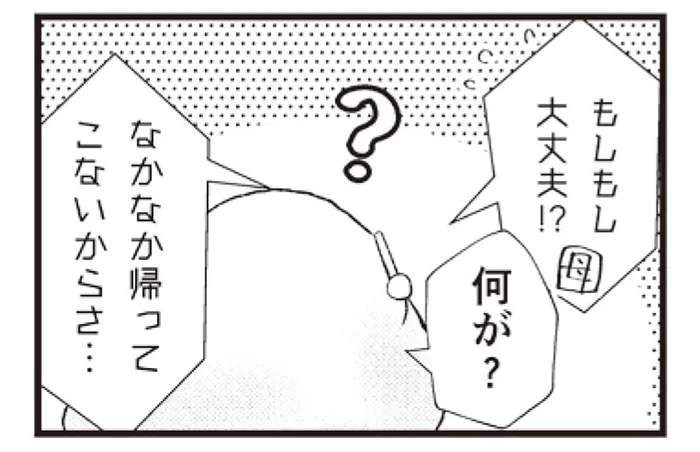 犬の散歩に行っただけなのに。母が心配して電話をかけてきた理由