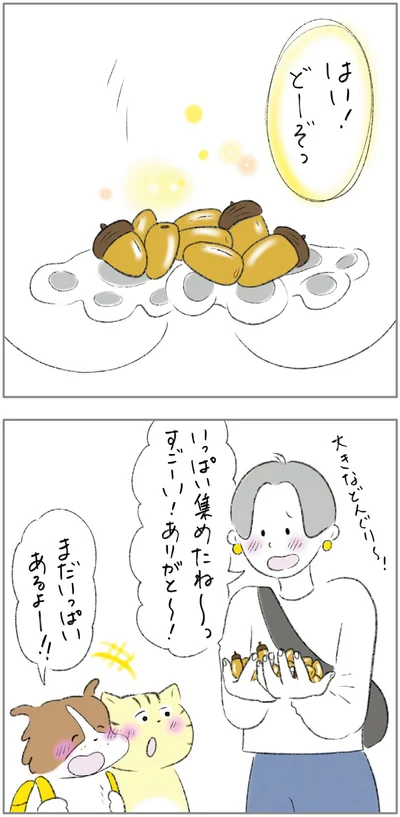 いっぱい集めたね〜っ