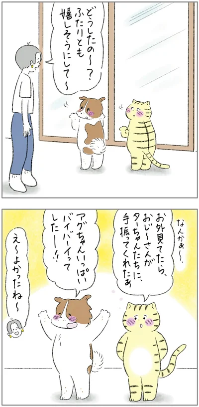 『ターとアグのしあわせ日和 元ノラ猫と元保護犬、ふたりは親友』より