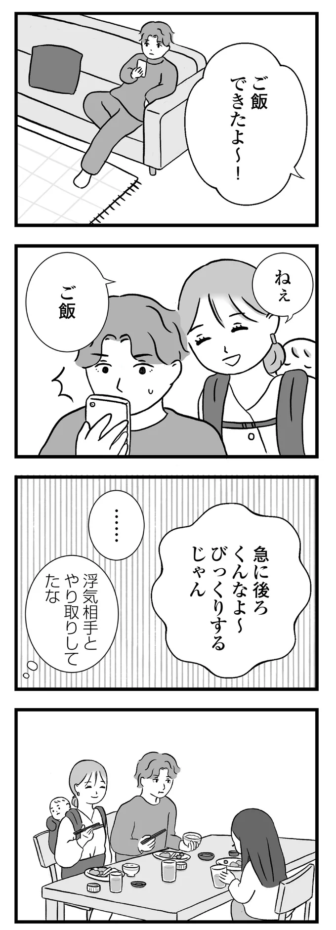 浮気相手とやり取りしてたな