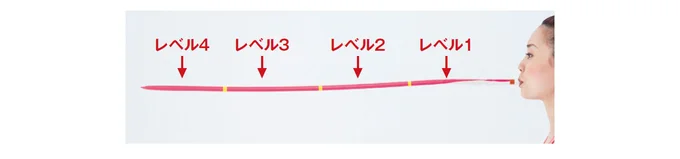 4段階の目印つき