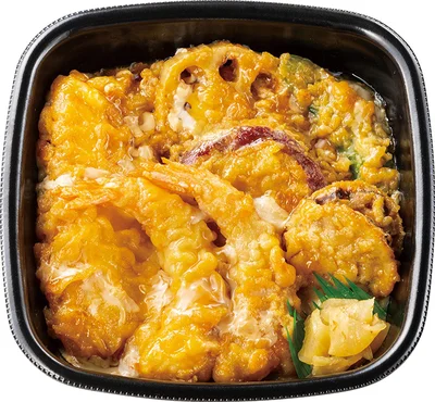海鮮天とじ丼　690円