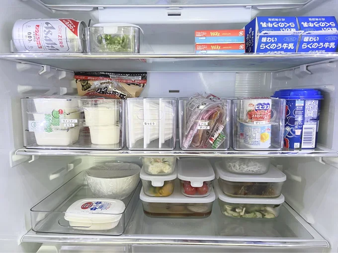 ニトリの冷蔵庫トレーを使って収納