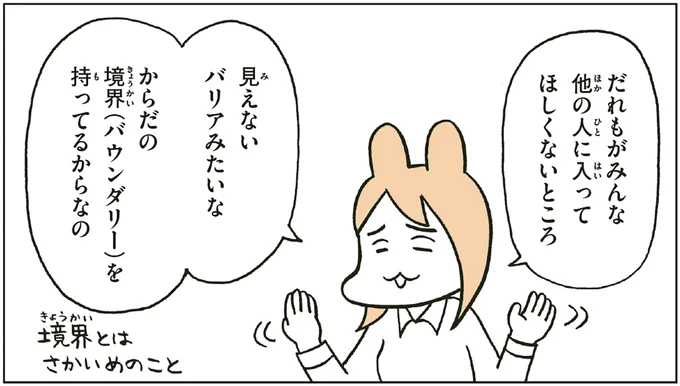 からだの境界(バウンダリー)を持ってるからなの