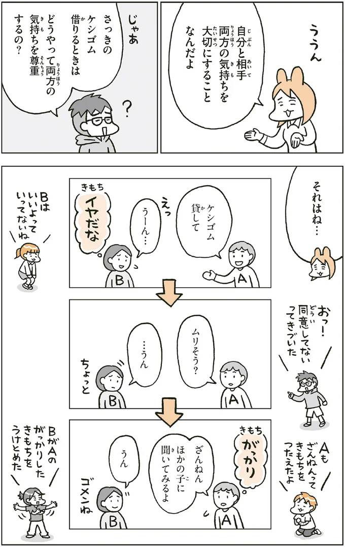 どうやって両方の気持ちを尊重するの？