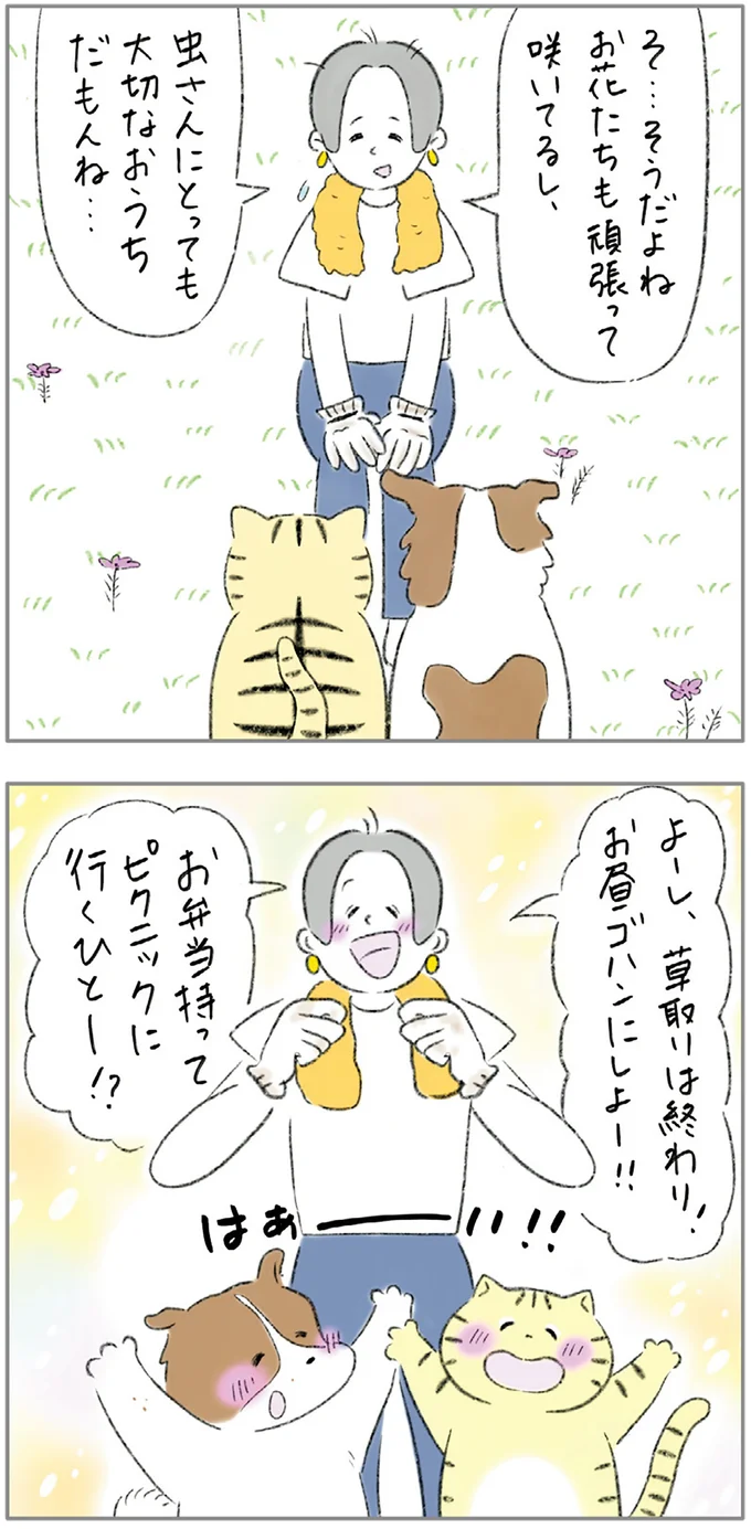 草取りは終わり!