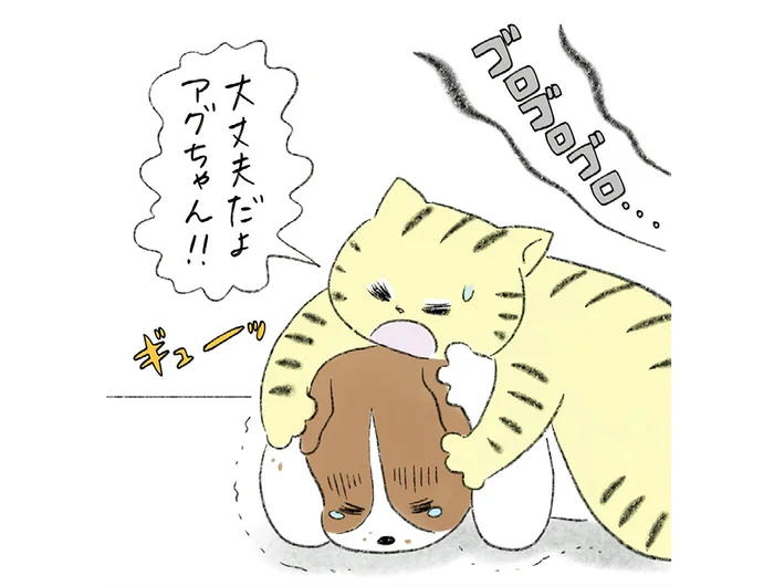 雷に怯える子を守りたい！ 大雨の日、頑張って支え合いました