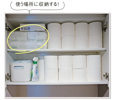 使う場所に収納する！