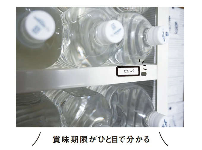 賞味期限がひと目で分かる