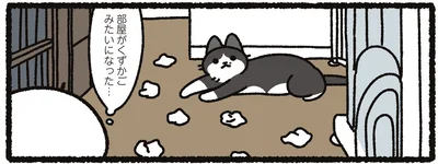 部屋がくずかごみたいに