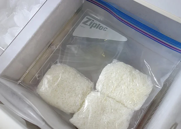 【写真を見る】お米を冷凍する時は粗熱を取ってから