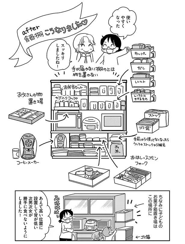 カオスな台所も思い切ればスッキリ！ 子どもが多いお家でもできる整理 