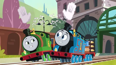 仲良しのトーマスとパーシー
