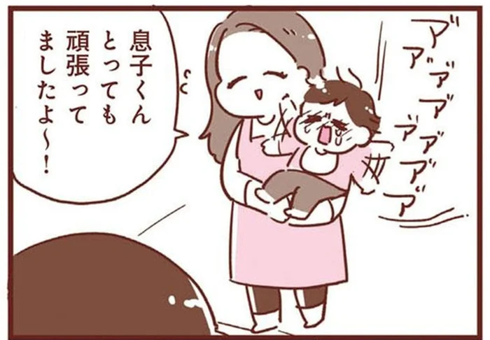 保育園生活のはじまり。泣き止まないアカチャンに母の目も滲んで