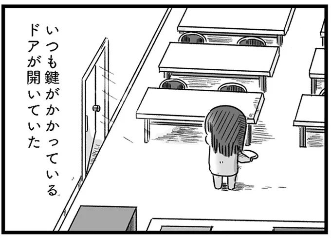 いつも鍵がかかっているドアが開いていた
