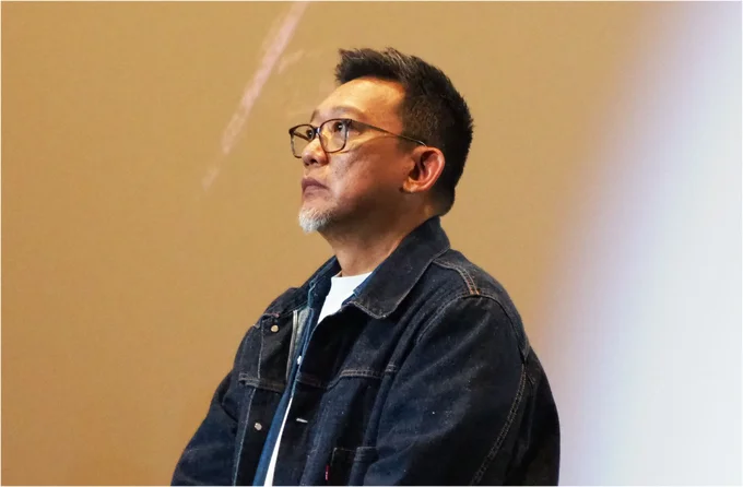   監督のソイ・チェン（鄭保瑞）氏。「日本の皆さん、こんにちは。こうやって日本の皆さんとここで会えたことが嬉しいです」と挨拶。