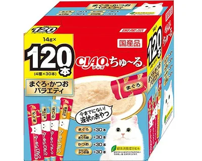 CIAO (チャオ) ちゅ~る まぐろ・かつおバラエティ 120本