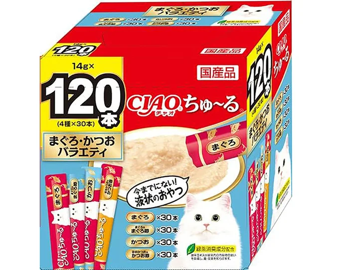 CIAO (チャオ) ちゅ~る まぐろ・かつおバラエティ 120本