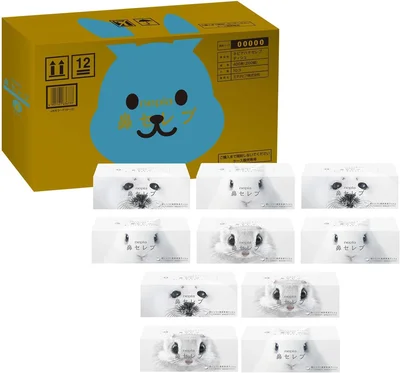 【Amazon.co.jp限定】ネピア 鼻セレブ 保湿ティシュ 400枚(200組)×10箱【ハーフケース品】
