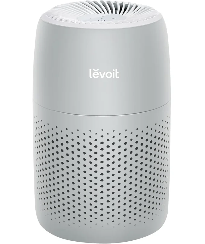 【節電対策】Levoit (レボイト) 空気清浄機 12畳 小型 花粉 卓上 軽量 カビ取り 脱臭 集じん ペット hepa フィルター 静音 手軽 スタイリッシュ アロマ対応 車 Core Mini グレー