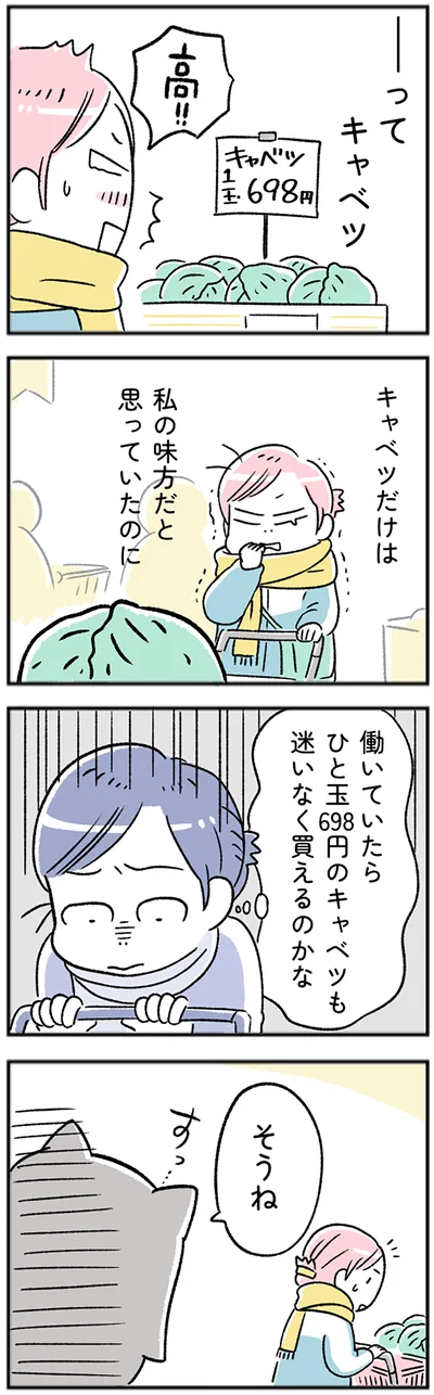 キャベツだけは私の味方だと思っていたのに