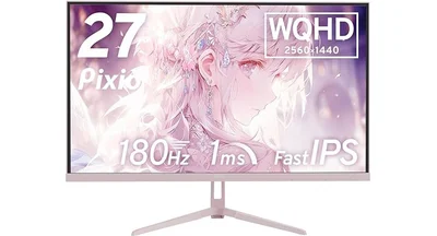 Pixio PX278 WAVE Pastel Pink ゲーミングモニター 27インチ