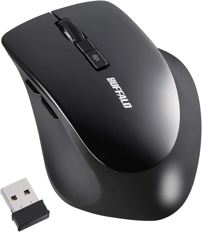 バッファロー ワイヤレスマウス 5ボタン